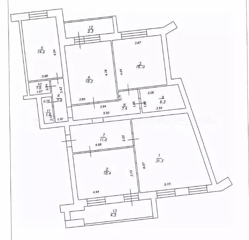 4-к кв. Татарстан, Казань ул. Академика Губкина, 52а (129.4 м) - Фото 1