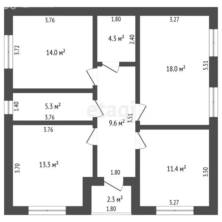 Дом в село Перевалово, Народная улица (84 м) - Фото 2
