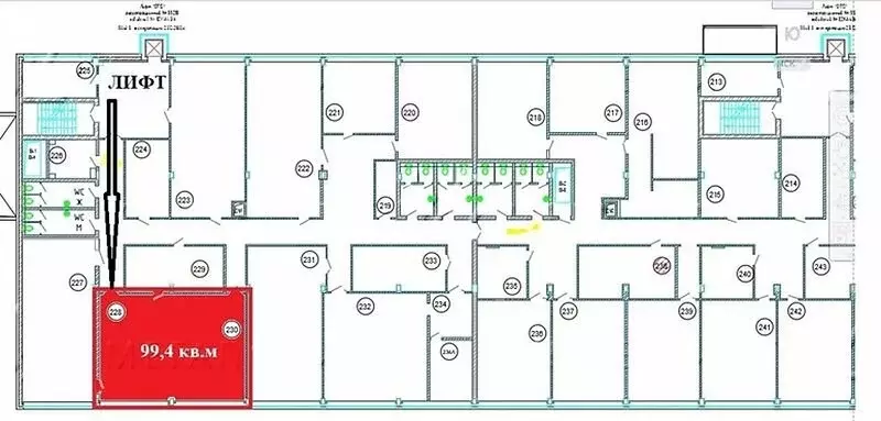 Офис (99 м) - Фото 1