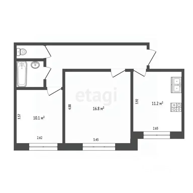 3-к кв. Омская область, Омск Омская ул., 156 (62.1 м) - Фото 0