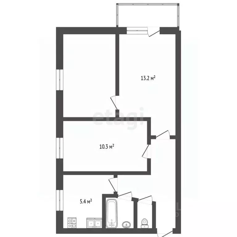 3-к кв. Мордовия, Ковылкино ул. Королева, 11 (49.8 м) - Фото 2