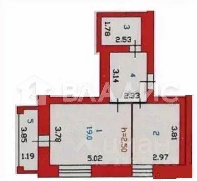 1-к кв. Пензенская область, Пенза ул. Кижеватова, 19 (42.0 м) - Фото 2