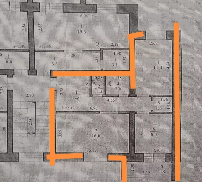 2-к кв. Забайкальский край, Чита пос. Текстильщиков, 3-й мкр, 5 (53.9 ... - Фото 2