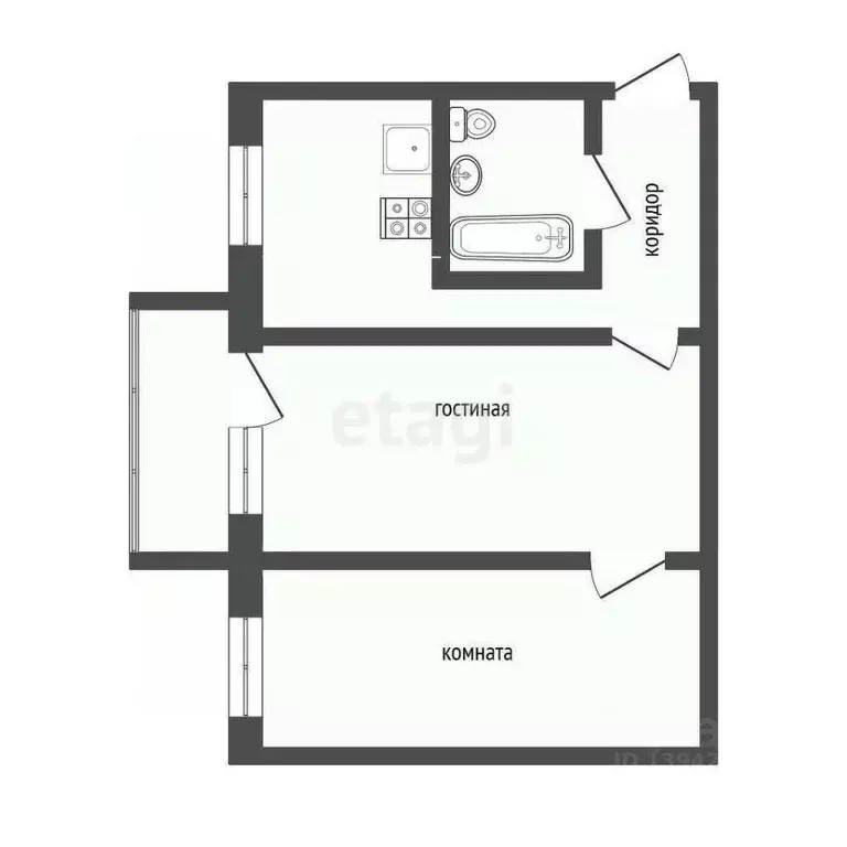 2-к кв. Бурятия, Улан-Удэ Краснофлотская ул., 50 (48.4 м) - Фото 1