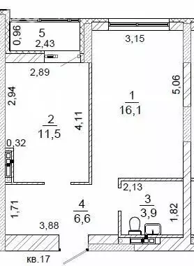 1-комнатная квартира: Нижний Тагил, улица Удовенко, 2 (38.1 м) - Фото 0