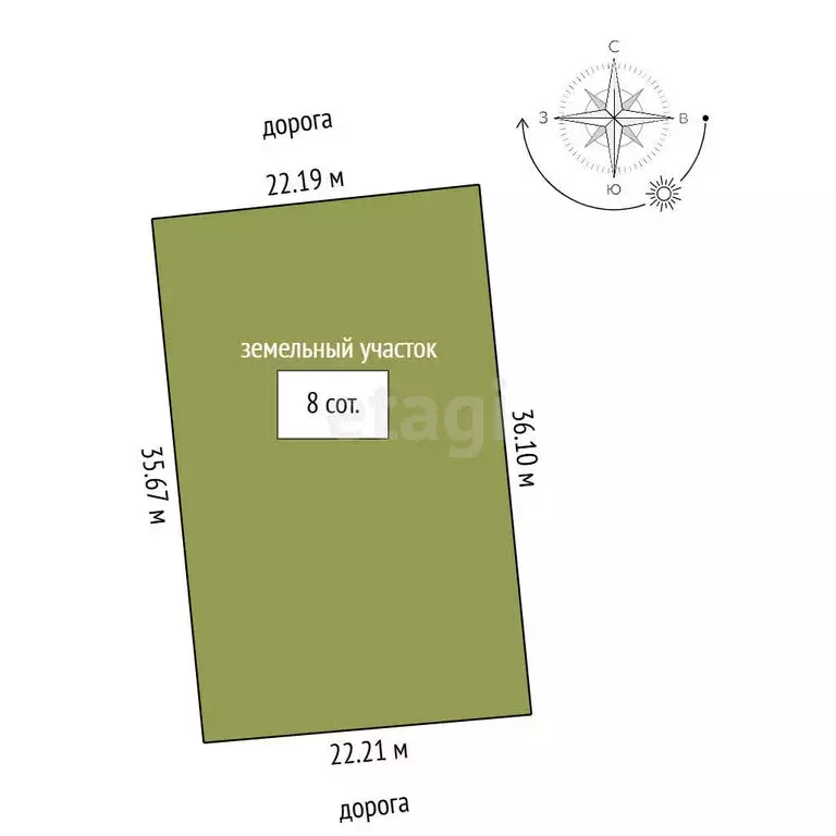 Участок в деревня Бессоново, Жемчужная улица (8 м) - Фото 1