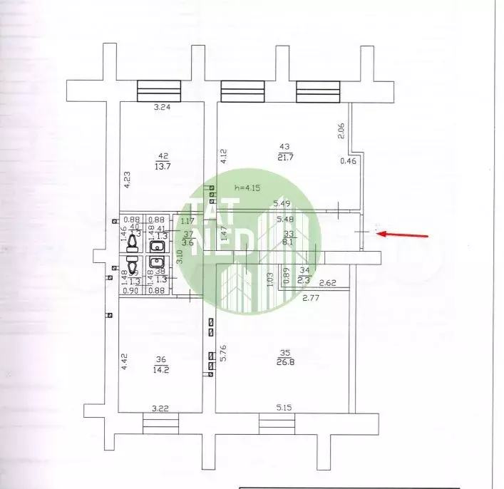 Продам помещение свободного назначения, 95.6 м - Фото 0