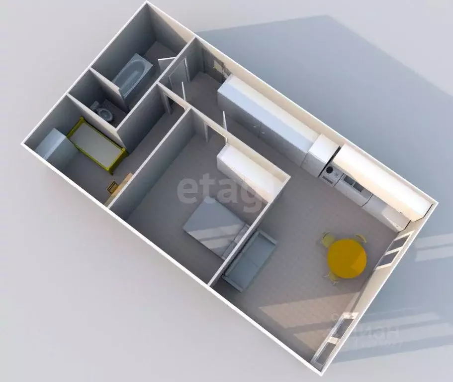 2-к кв. Сахалинская область, Южно-Сахалинск Луговое п/р, ул. Имени В. ... - Фото 1