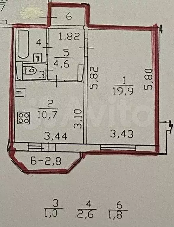 1-к. квартира, 41 м, 13/16 эт. - Фото 0