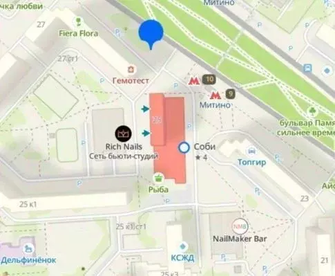 Помещение свободного назначения в Москва Митинская ул., 25 (500 м) - Фото 1