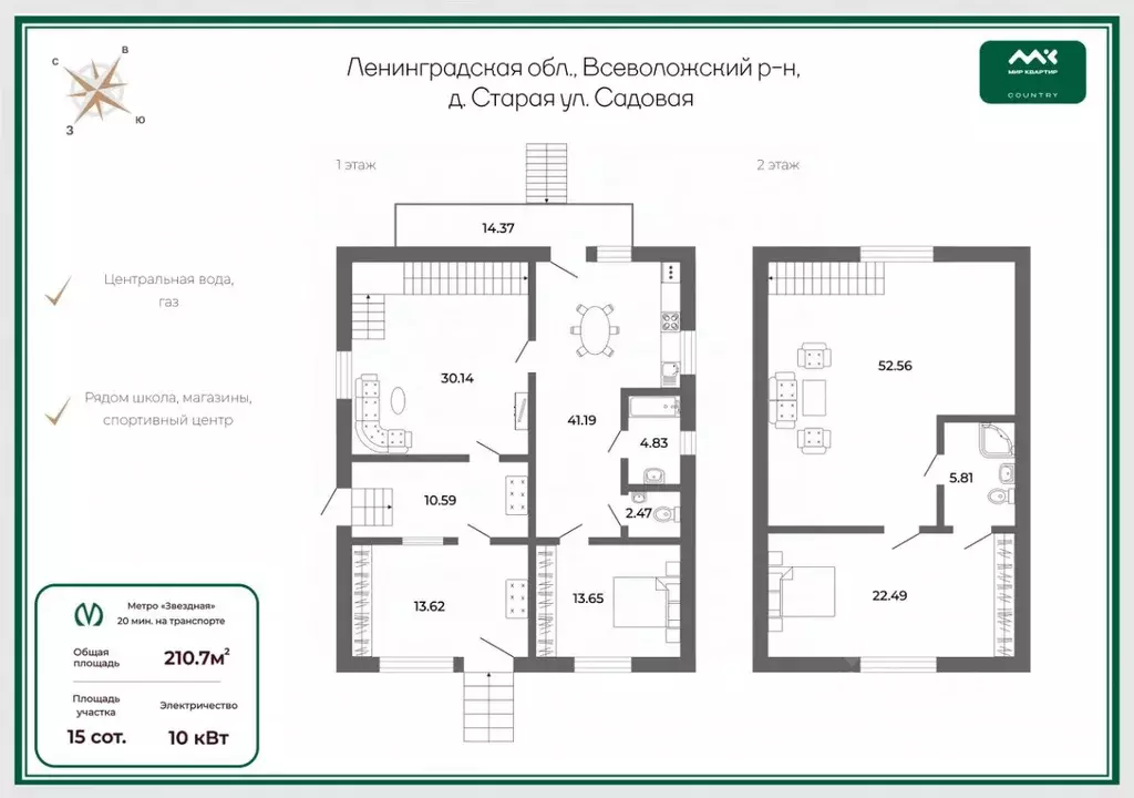 Дом в Ленинградская область, Колтуши Всеволожский район, ул. Садовая, ... - Фото 2