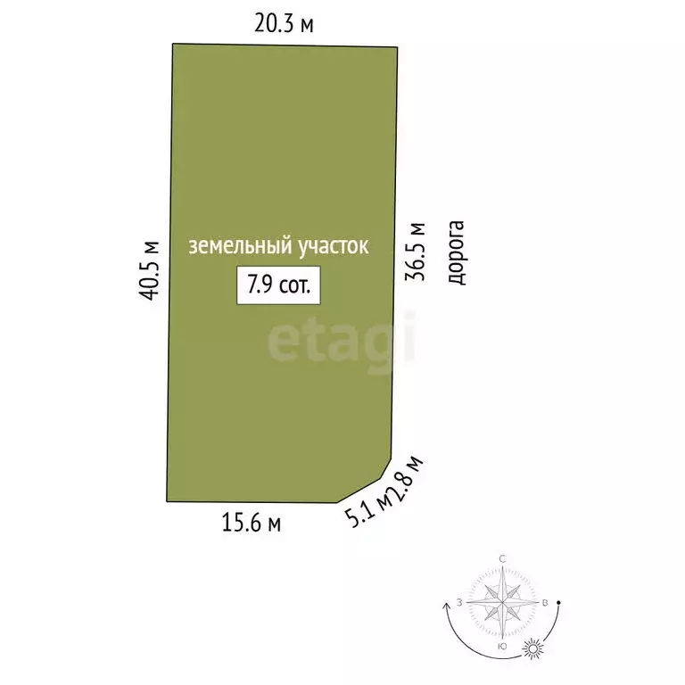 Участок в Судак, улица Шакир Селим (7.92 м) - Фото 1