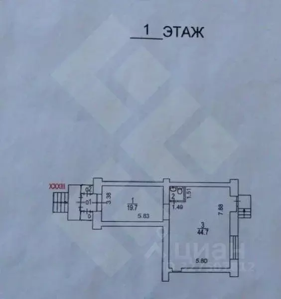 Помещение свободного назначения в Москва просп. Вернадского, 11/19 (70 ... - Фото 2