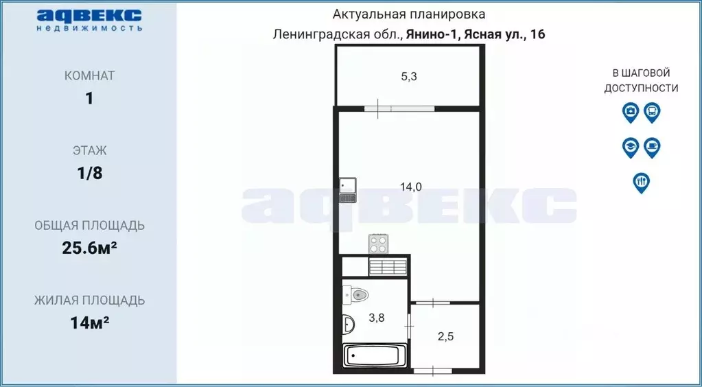 Студия Ленинградская область, Всеволожский район, Заневское городское ... - Фото 2