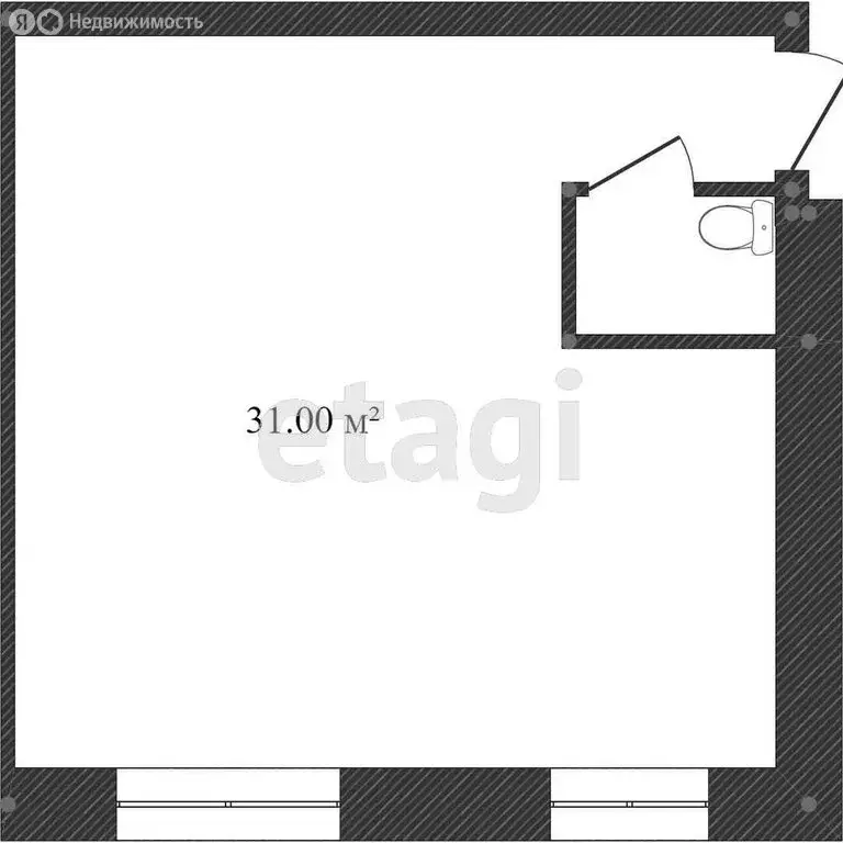 1-комнатная квартира: Комсомольск-на-Амуре, Дворцовый переулок, 8 ... - Фото 1