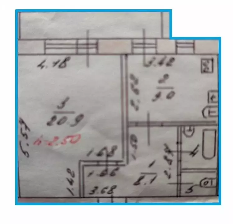 1-комнатная квартира: посёлок Фанерник, улица Геофизиков, 29 (41.6 м) - Фото 0