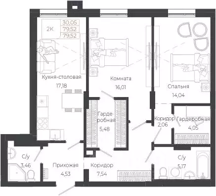 2-к кв. Алтай, Майминский район, с. Майма ул. Энергетиков (79.52 м) - Фото 1