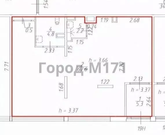 Торговая площадь в Санкт-Петербург ул. Георгия Гречко, 3 (80 м) - Фото 2
