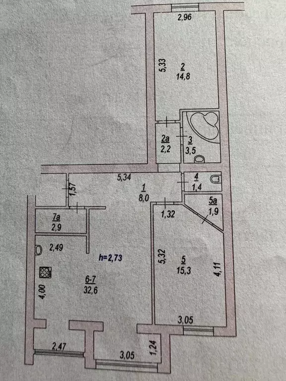 3-к. квартира, 82,6 м, 4/10 эт. - Фото 0