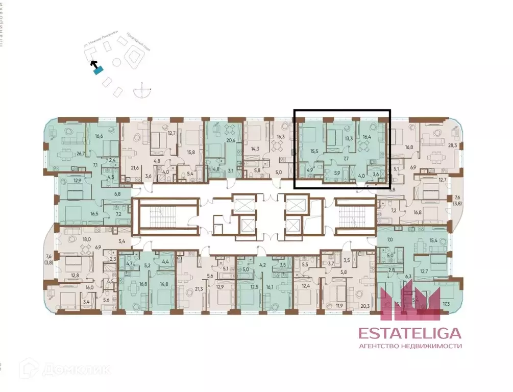 Продаётся 2-к квартира, 71.1 м - Фото 1