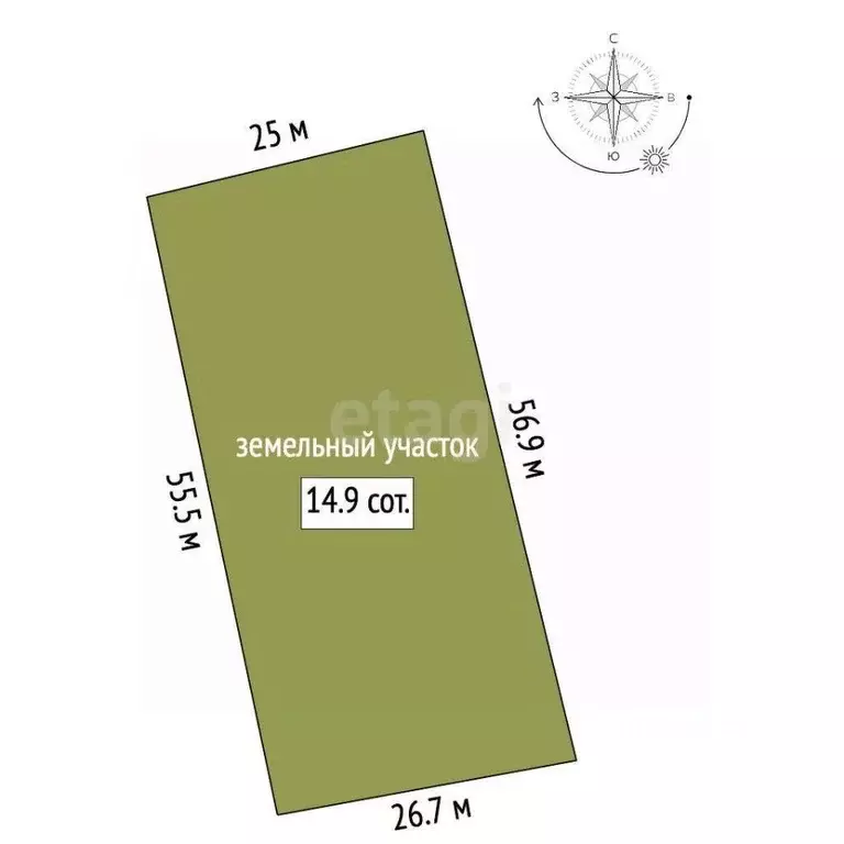 Участок в Калужская область, Калуга городской округ, д. Яглово  (14.95 ... - Фото 0