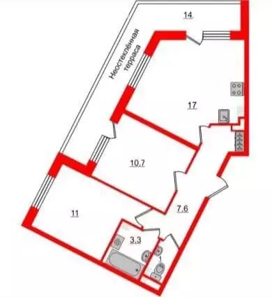 2-комнатная квартира: Санкт-Петербург, Пулковское шоссе, 95к4 (50.7 м) - Фото 1