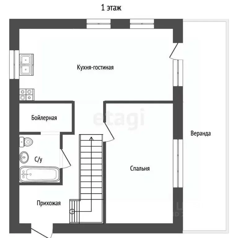 Дом в Севастополь Технолог садовое товарищество, 365 (120 м) - Фото 2