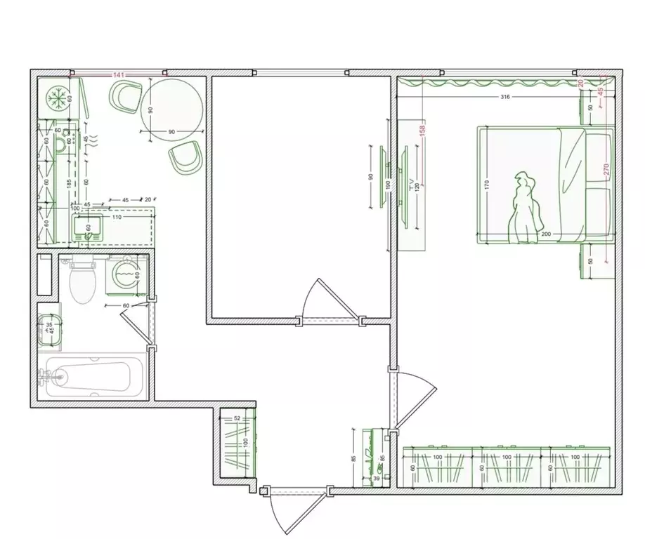 2-к кв. Москва Новочеремушкинская ул., 24 (45.0 м) - Фото 1