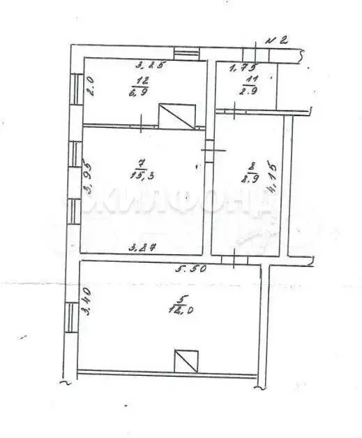 3-к. квартира, 52 м, 1/2 эт. - Фото 0