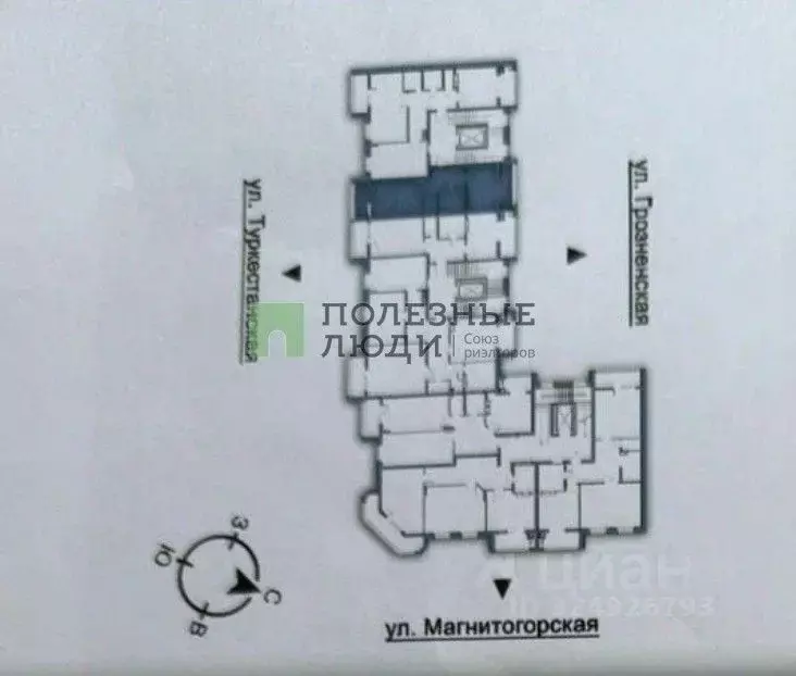1-к кв. Астраханская область, Астрахань Туркестанская ул., 17/24 (52.5 ... - Фото 2