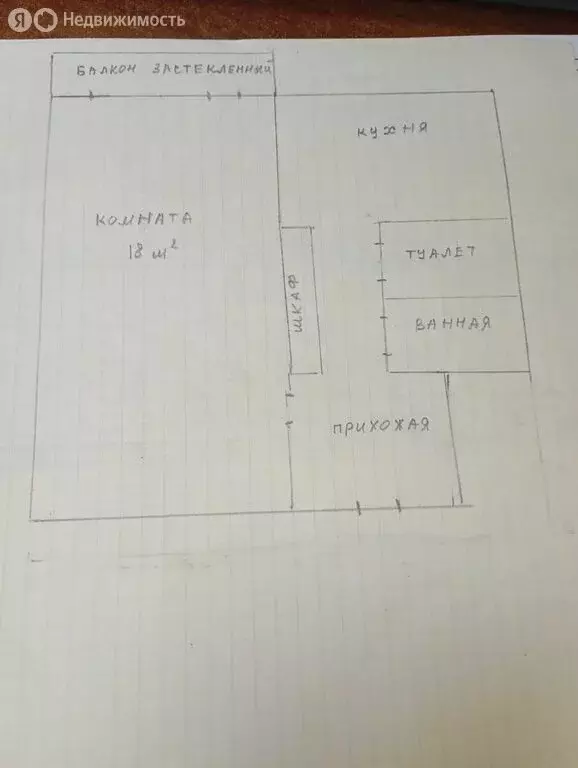 1-комнатная квартира: Санкт-Петербург, проспект Ветеранов, 78 (33.31 ... - Фото 2