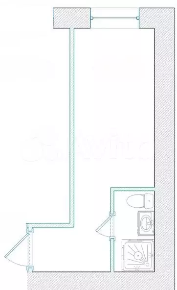 Квартира-студия, 12 м, 1/4 эт. - Фото 0