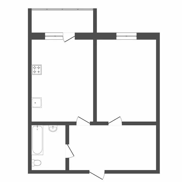 1-комнатная квартира: Тюмень, Суходольская улица, 16 (40.2 м) - Фото 1
