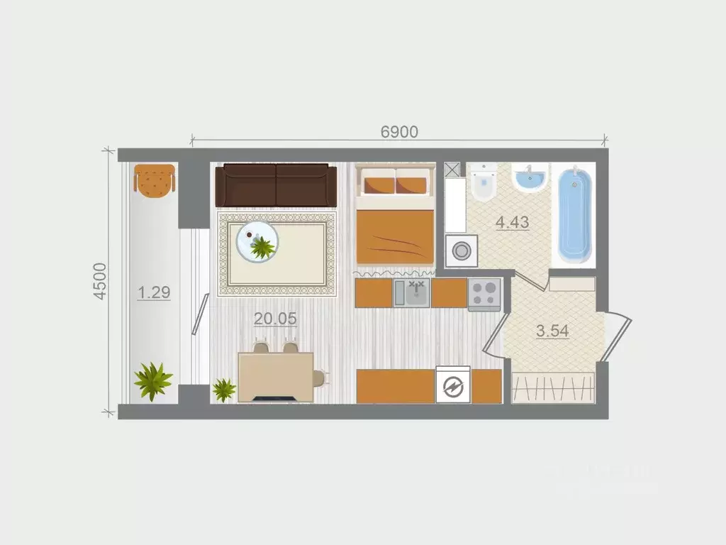 Студия Ленинградская область, Ломоносовский район, Горбунковское ... - Фото 1