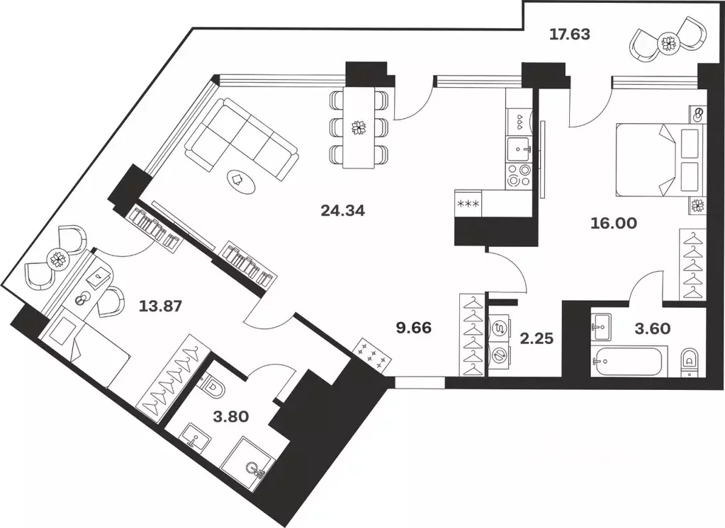 2-к кв. Тульская область, Тула ул. Болотникова, 4 (91.15 м) - Фото 1