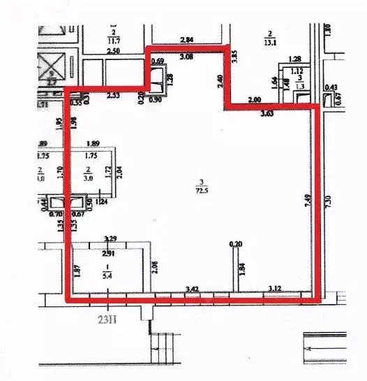 Помещение свободного назначения в Москва 6-я Радиальная ул., 7/6к3 (81 ... - Фото 1