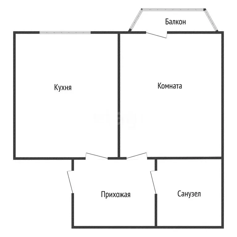 1-комнатная квартира: аул Новая Адыгея, улица Тургеневское шоссе, ... - Фото 1