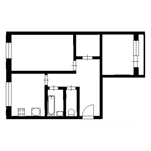 2-к кв. Воронежская область, Воронеж Ростовская ул., 58/1 (54.2 м) - Фото 2