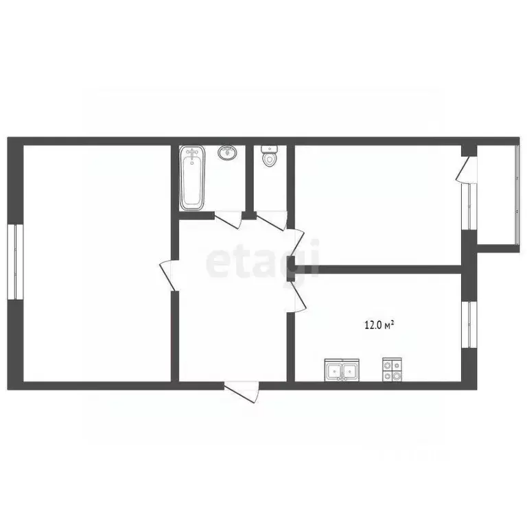 2-к кв. Ярославская область, Ярославль ул. Брагинская, 18к4 (55.3 м) - Фото 2