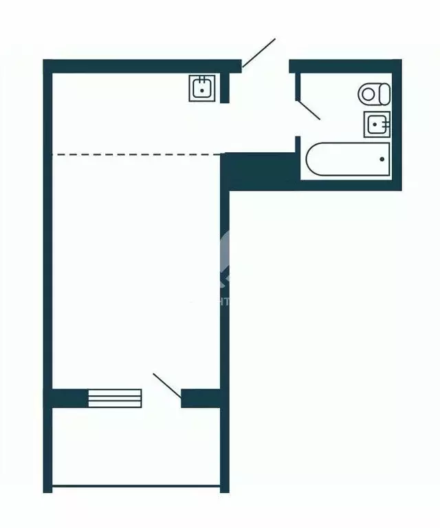 Студия Новосибирская область, Новосибирск ул. Сибиряков-Гвардейцев, ... - Фото 2