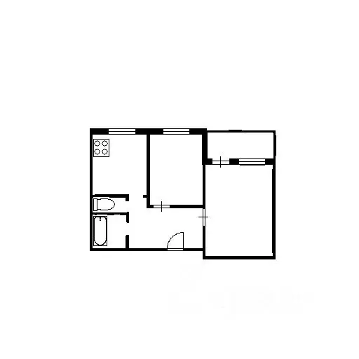 2-к кв. Новосибирская область, Новосибирск Выборная ул., 116 (45.2 м) - Фото 2