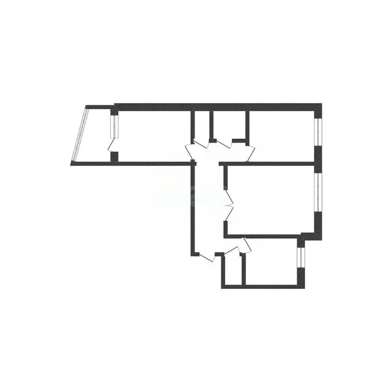 3-к кв. Курганская область, Курган Заозерный жилрайон, 6А мкр, 2 (62.2 ... - Фото 2