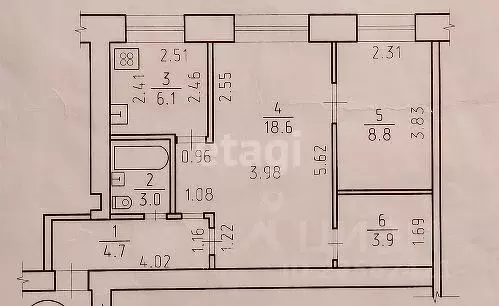2-к кв. Удмуртия, Ижевск Воткинское ш., 26 (45.1 м) - Фото 1