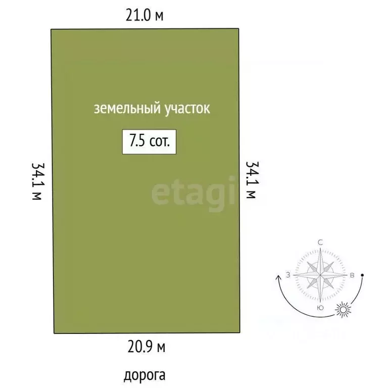 Участок в Тюменская область, Тюмень  (7.49 сот.) - Фото 1