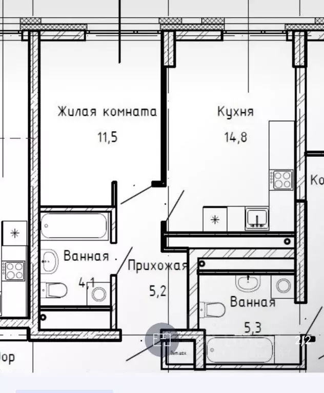 1-к кв. Свердловская область, Екатеринбург ул. Цвиллинга, 7А/3 (36.5 ... - Фото 0