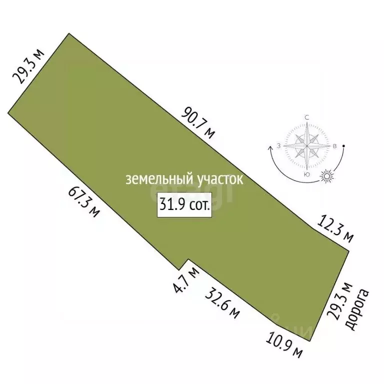 Участок в Татарстан, Альметьевский район, с. Кама-Исмагилово  (31.85 ... - Фото 2