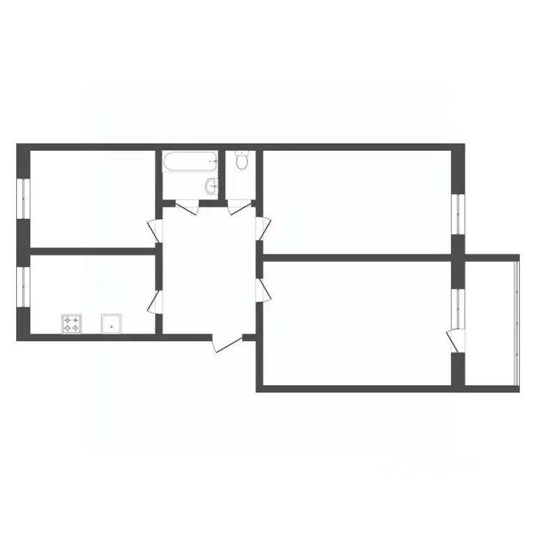 3-к кв. Тюменская область, Тюмень Институтская ул., 6 (57.6 м) - Фото 2