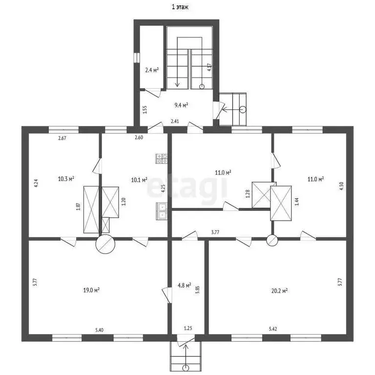 Дом в Печоры, Каштановая улица (128 м) - Фото 1