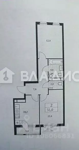 2-к кв. Москва ул. Братьев Гранат, 8 (51.0 м) - Фото 2