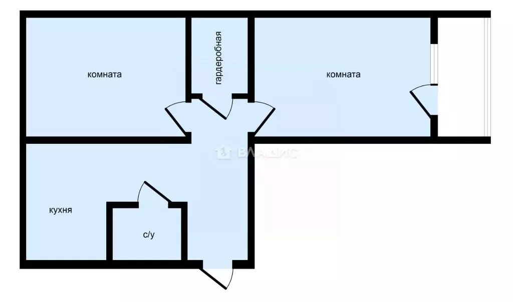 2-к кв. Москва Россошанская ул., 1К1 (46.0 м) - Фото 1